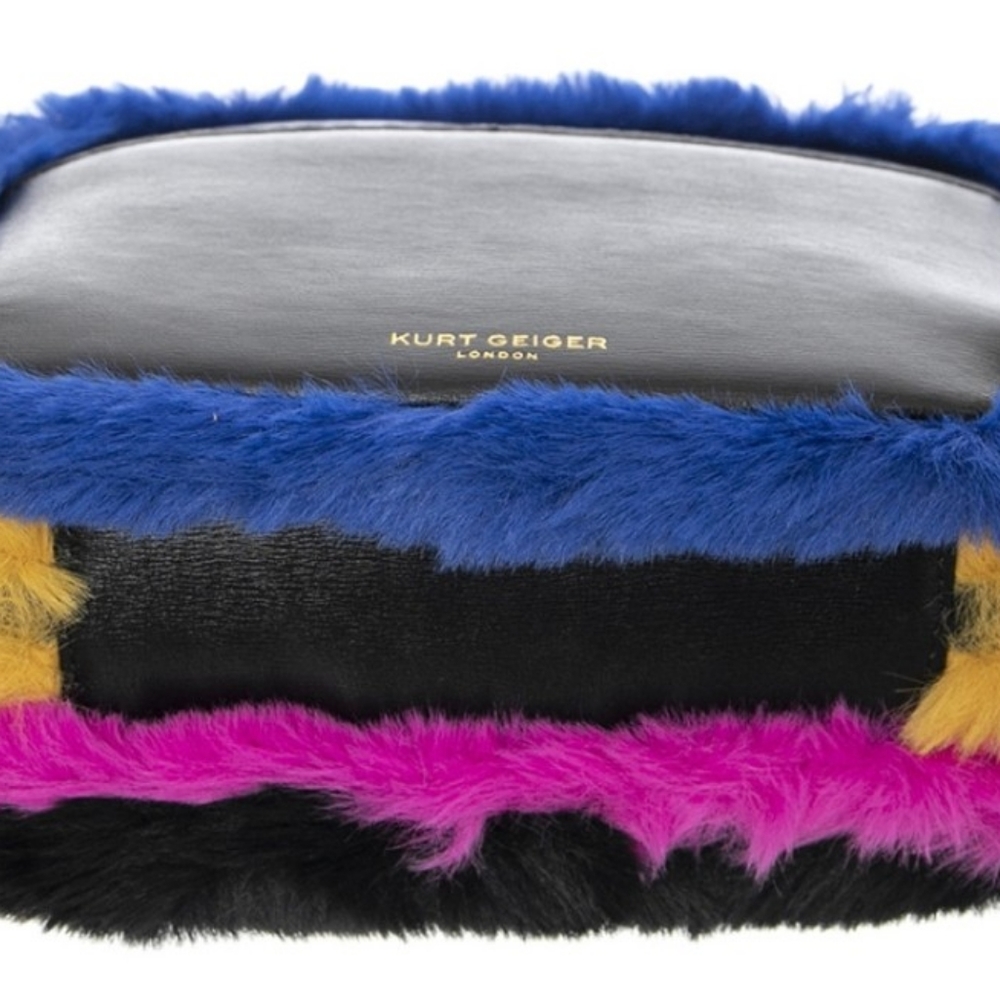 - KURT GEIGER LONDON Kensington Medium Camera Black Leather Crossbody Bag - Picture 5 of 12